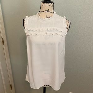 Amanda Uprichard ivory Dottie top size Medium